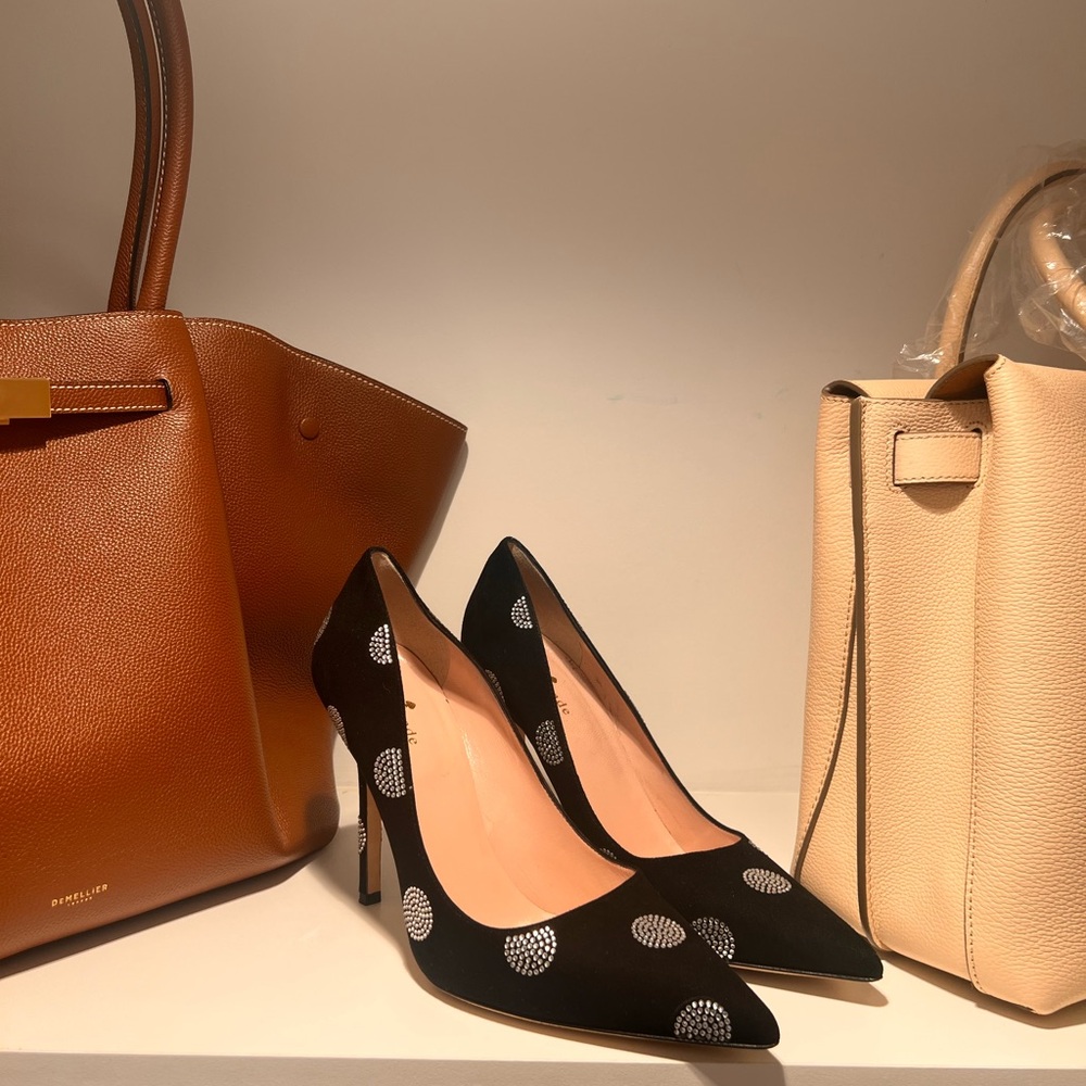 Kate Spade Satin and Rhinestone pumps - Picture 2 of 5
